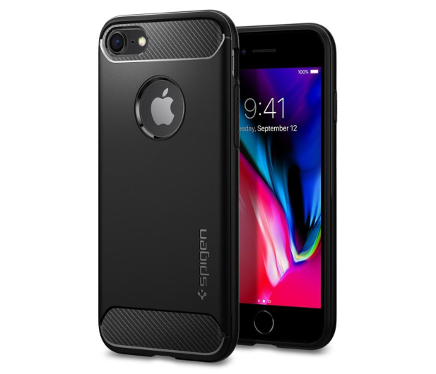 SPIGEN Rugged Armor do iPhone SE czarny ACS00944 - 390463 - zdjęcie